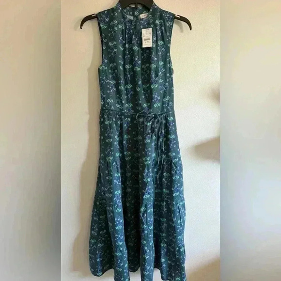 JCREW Printed mockneck tiered midi dress - NWT - Picture 10 of 16